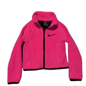 Nike 2T Hot Pink Fleece with Black Trim Full Zip Jacket